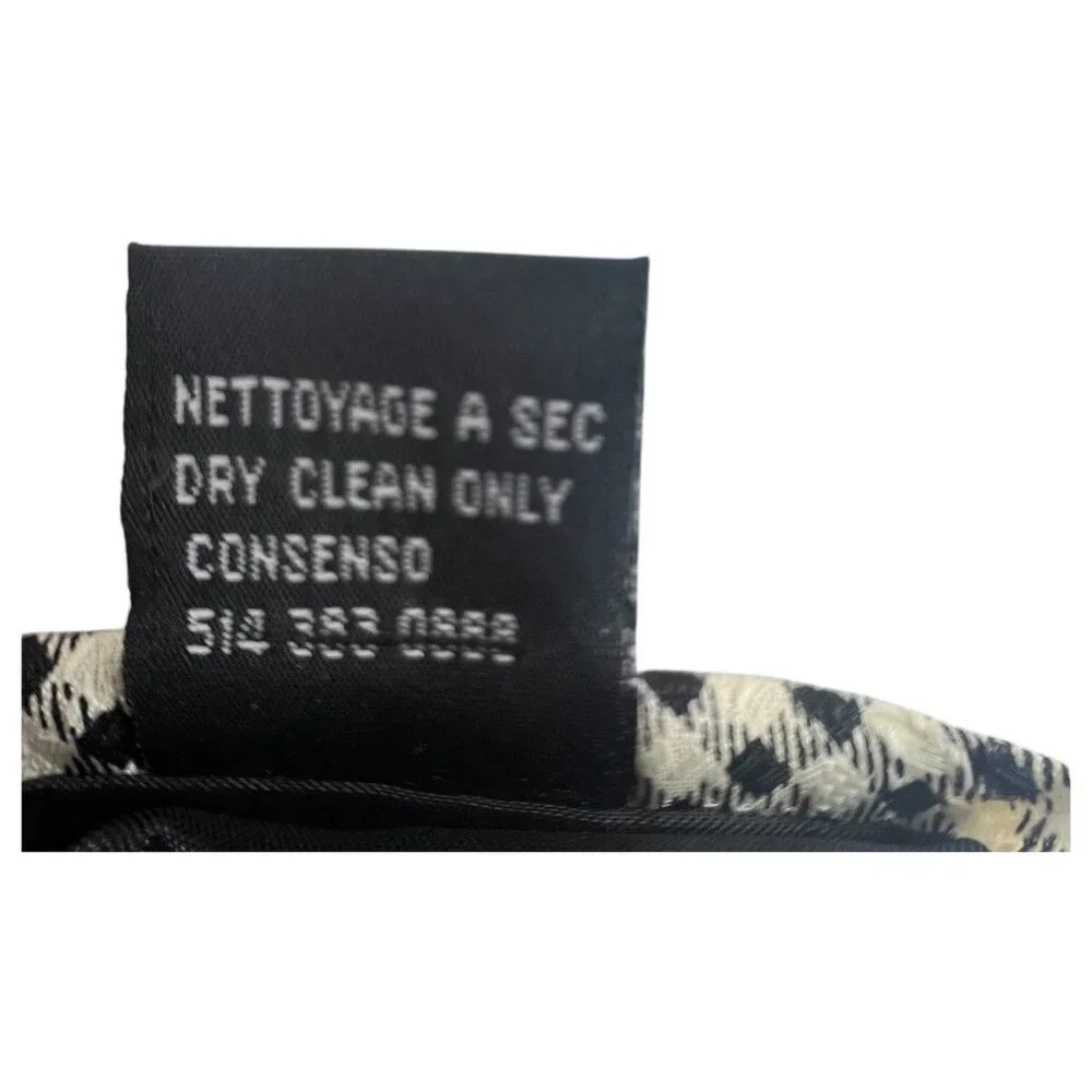 Red Dog Mens Necktie 100% Polyester Black & White Checkered With Red Dog Graphic - Picture 6 of 9